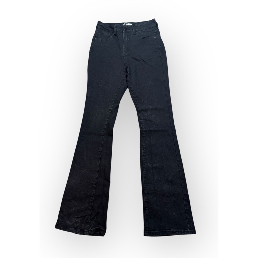 Fashion Nova Black High Rise Flare Jeans‎ Women's Size 5
